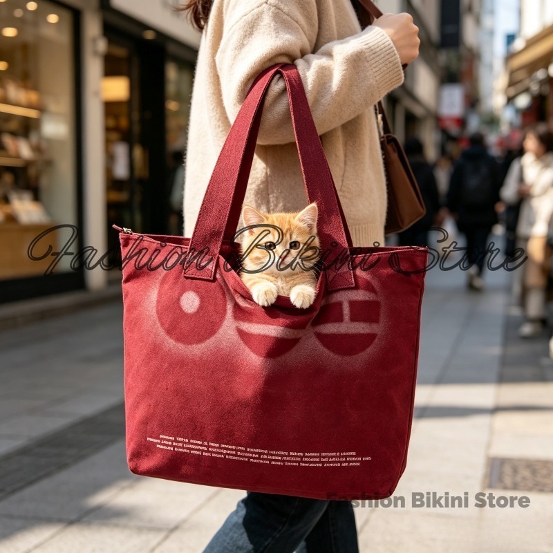 Korean Daily Lifestyle - Nuevo Bolso de Hombro de Lona