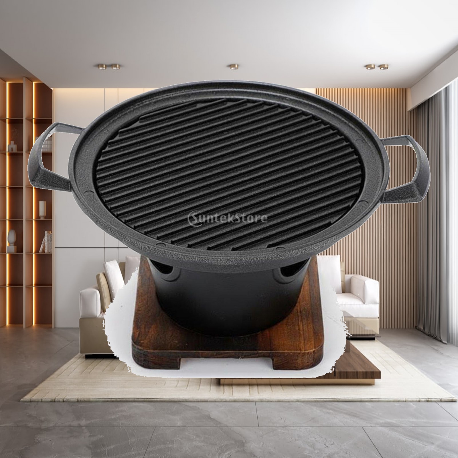 Korean Bbq Grill - Parrilla Eléctrica Portátil para Exteriores, Mini