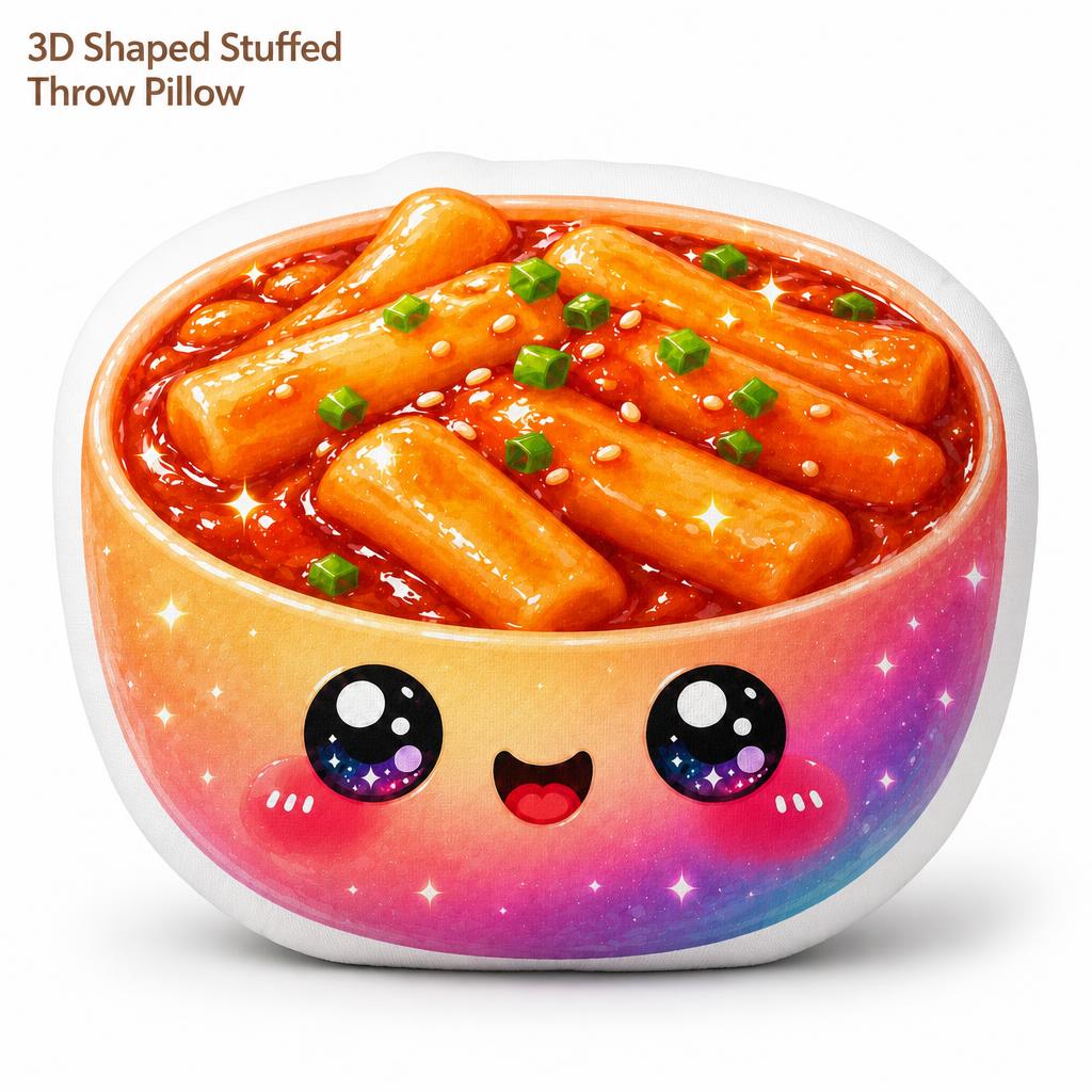 Almohada de Peluche Tteokbokki - Tteokbokki Rice Cake reseña y precio
