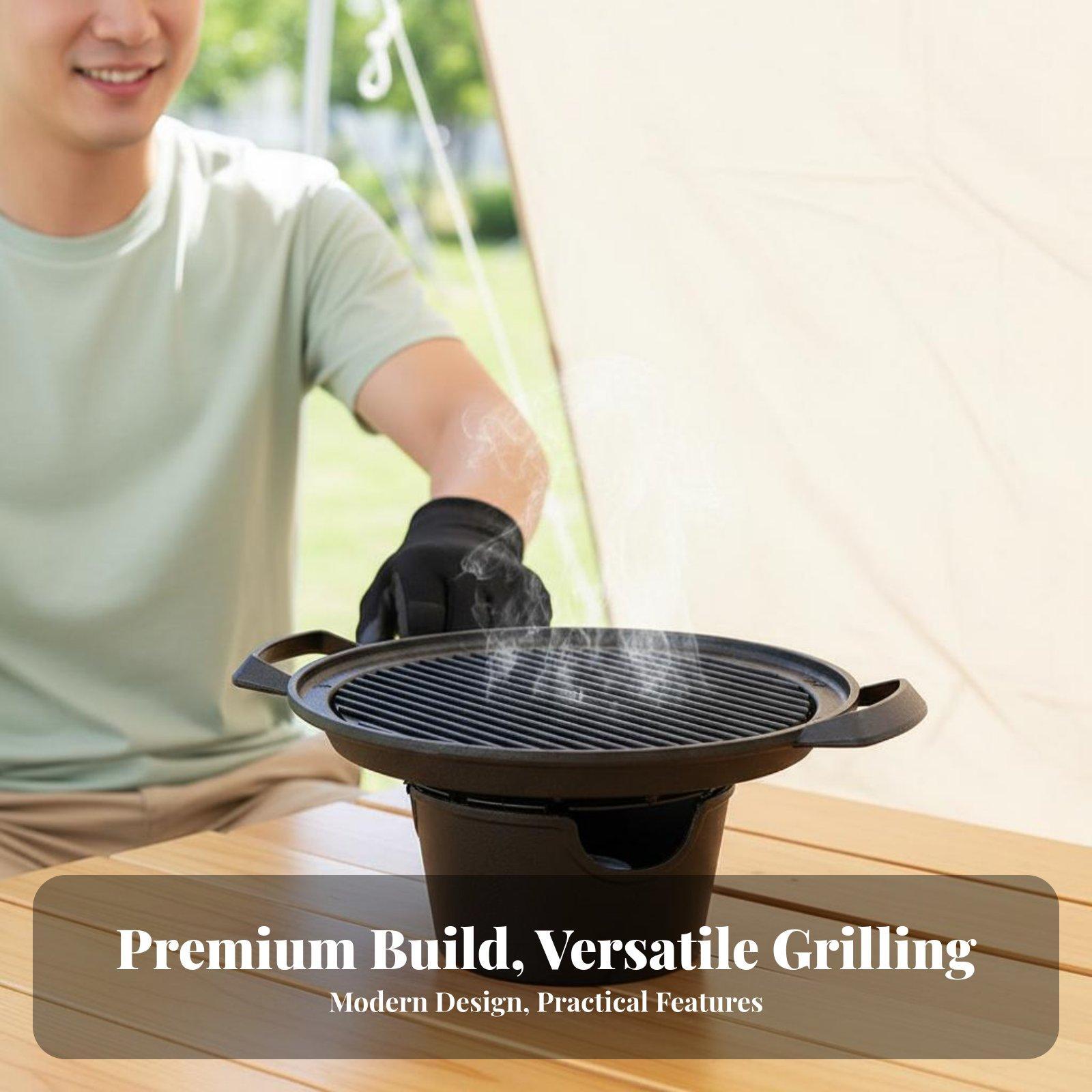 Parrilla Eléctrica Portátil pa - Korean Bbq Grill reseña y precio