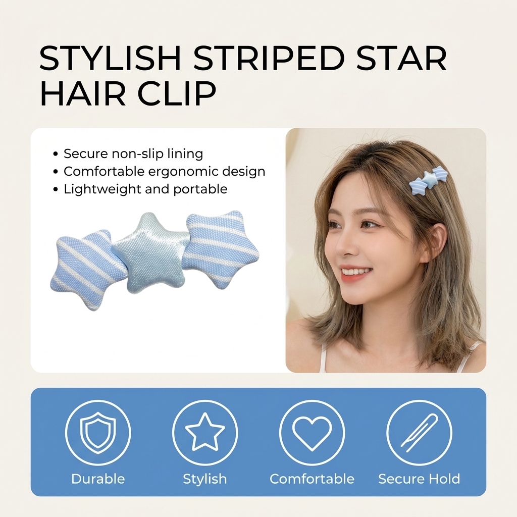 Bonita pinza para el cabello c - Korean Daily Lifestyle reseña y precio
